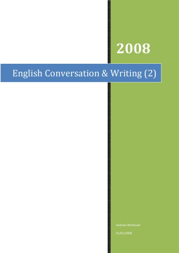 English conversation & writing. 2