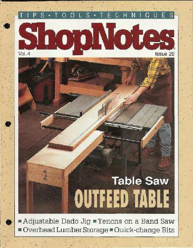 Woodworking Shopnotes 020 - Outfeed Table