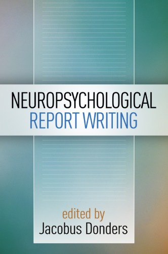 Neuropsychological report writing