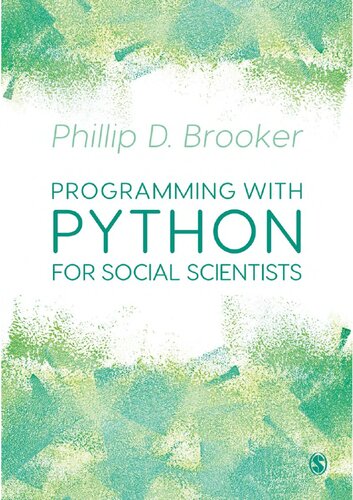 Programming with Python for Social Scientists