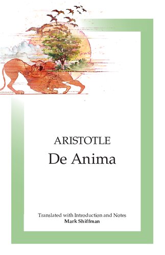 Aristotle ; Anima (Focus Philosophical Library)