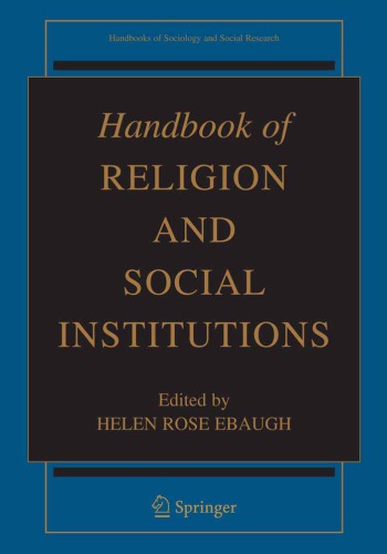 Handbook of Religion and Social Institutions