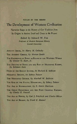 The Age of the Reformation,