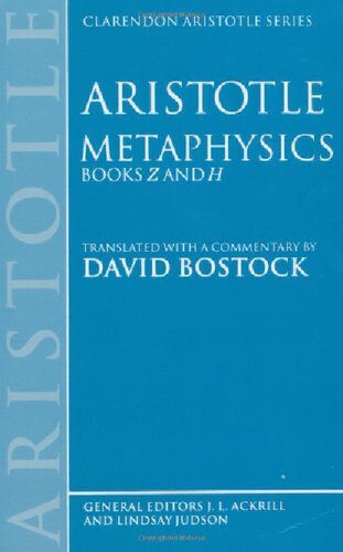Metaphysics: Books Z and H
