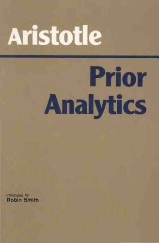 Prior Analytics (Hackett Classics)