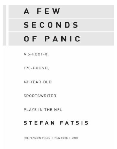 A few seconds of panic: a sportswriter plays in the nfl