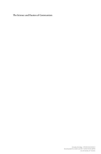 The Science and Passion of Communism: Selected Writings of Amadeo Bordiga (1912-1965)