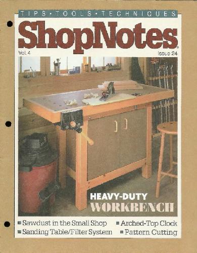 Woodworking Shopnotes 024 - Heavy-Duty WorkBench