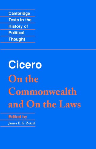 Cicero: On the Commonwealth and On the Laws
