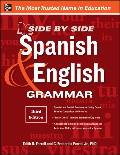 Side by side. Spanish & English grammar