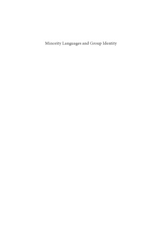 Minority languages and group identity: cases and categories