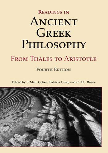 Readings in Ancient Greek Philosophy: From Thales to Aristotle, 4th Edition