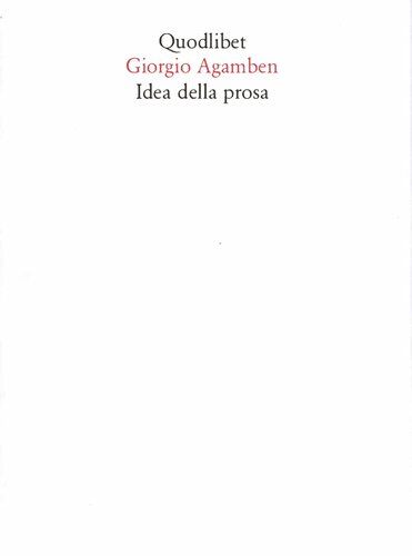 Idea della prosa