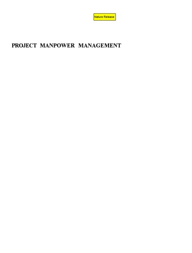Project Manpower Management: Management Processes in Construction Practice