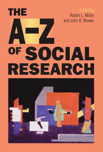 The A--Z of Social Research: A Dictionary of Key Social Science Research