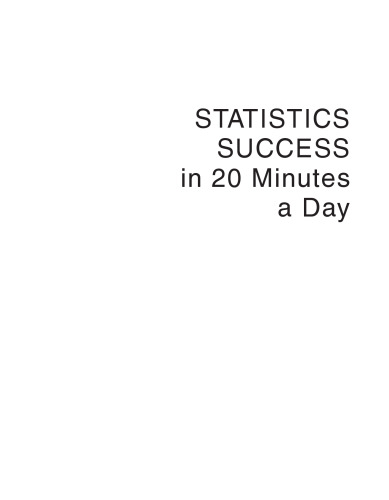 Statistics Success in 20 Minutes a Day