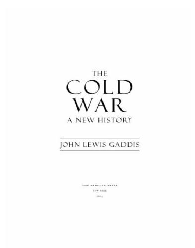 The Cold War: a new history