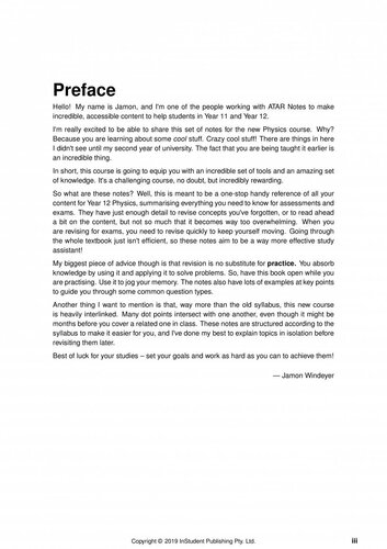 ATAR Notes HSC Year 12 Physics (2019)