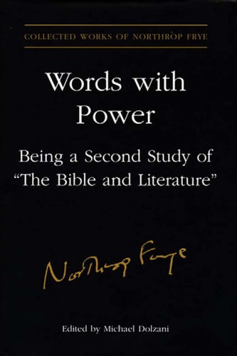 Words with power being a second study of The Bible and literature