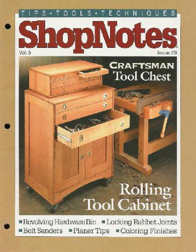 Woodworking Shopnotes 029 - Rolling Tool Cabinet