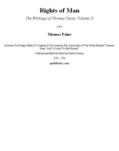 Common Sense, Rights of Man, and Other Essential Writings of Thomas Paine