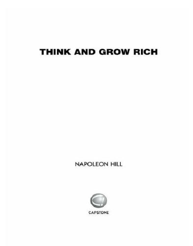 Think & grow rich: original edition