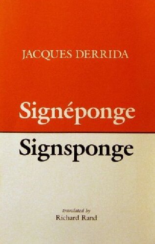 Signeponge/Signsponge (English and French Edition)