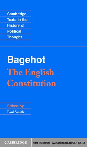 The English Constitution (Cambridge Texts in the History of Political Thought)