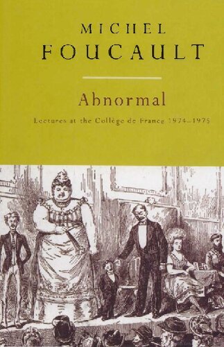 Abnormal : Lectures at the College De France 1974-75