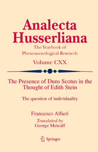 The presence of Duns Scotus in the thought of Edith Stein: the question of individuality