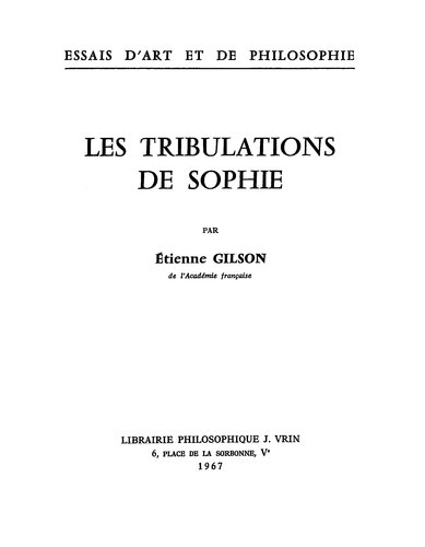 Les Tribulations de Sophie
