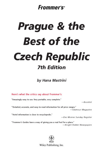 Frommer's Prague & the Best of the Czech Republic