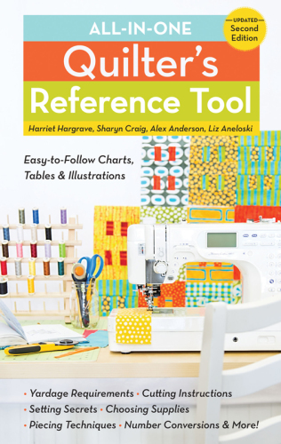 All-in-one quilter's reference tool: easy-to-follow charts, tables & illustrations--yardage requirements--cutting instructions--setting secrets--choosing supplies--piecing techniques--number conversions - & more!