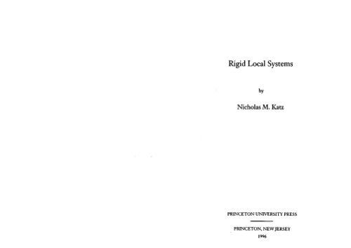 Rigid local systems