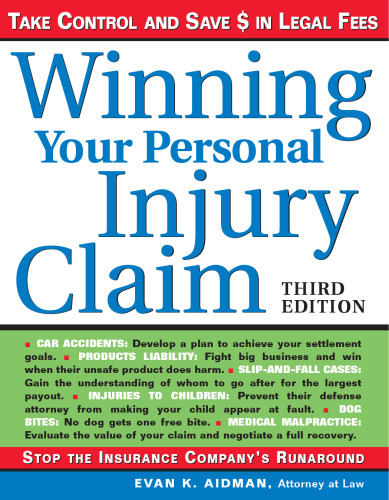 Winning Your Personal Injury Claim, 3E