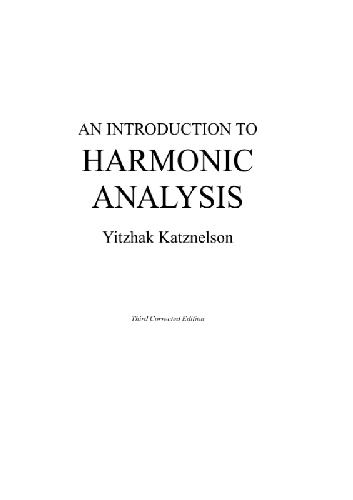 Introduction to Harmonic Analysis
