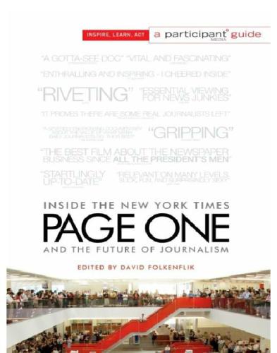 Page one: inside the New York Times and the future of journalism