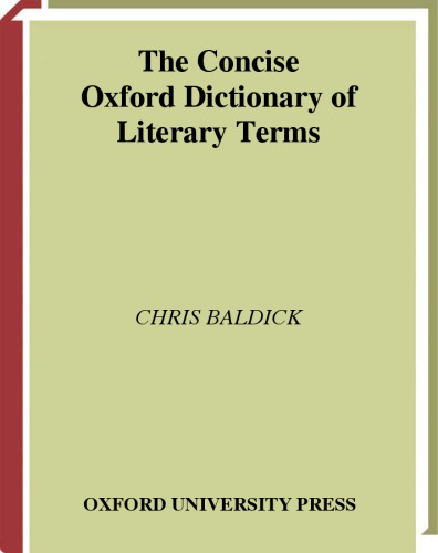 The Oxford dictionary of literary terms