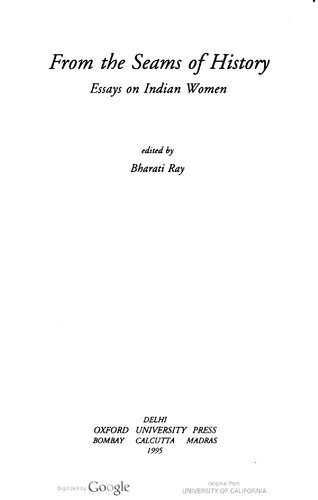 From the seams of history: Essays on Indian women