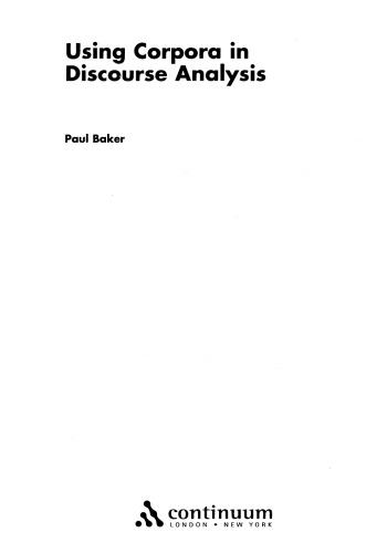 Using Corpora in Discourse Analysis