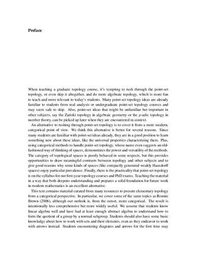 Topology: A Categorical Approach