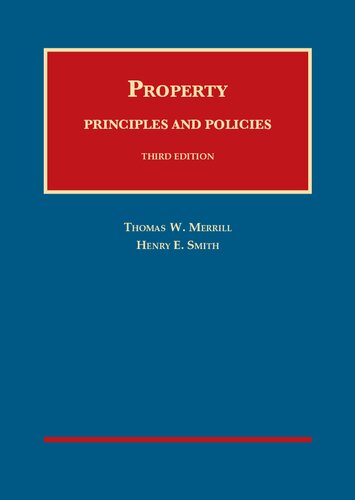 Property: Principles and Policies