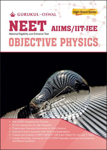 Objective Physics NEET AIIMS IIT JEE 2020 Examination Textbook Gurukul Oswal