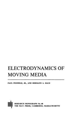 Electrodynamics of Moving Media