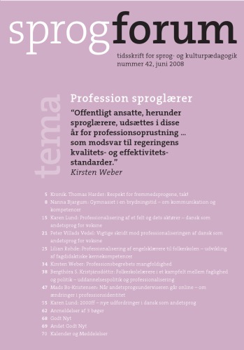 Profession sproglærer