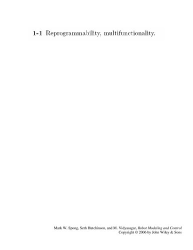 Solutions Manual for Robot Modeling and Control