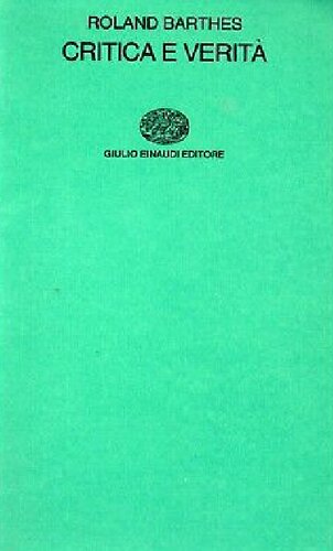 Critica e verità