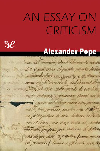 An Essay On Criticism