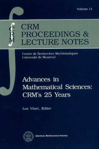 Advances in Mathematical Sciences: CRM's 25 Years