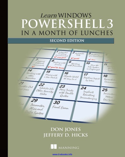 Learn Windows PowerShell 3: in a month of lunches